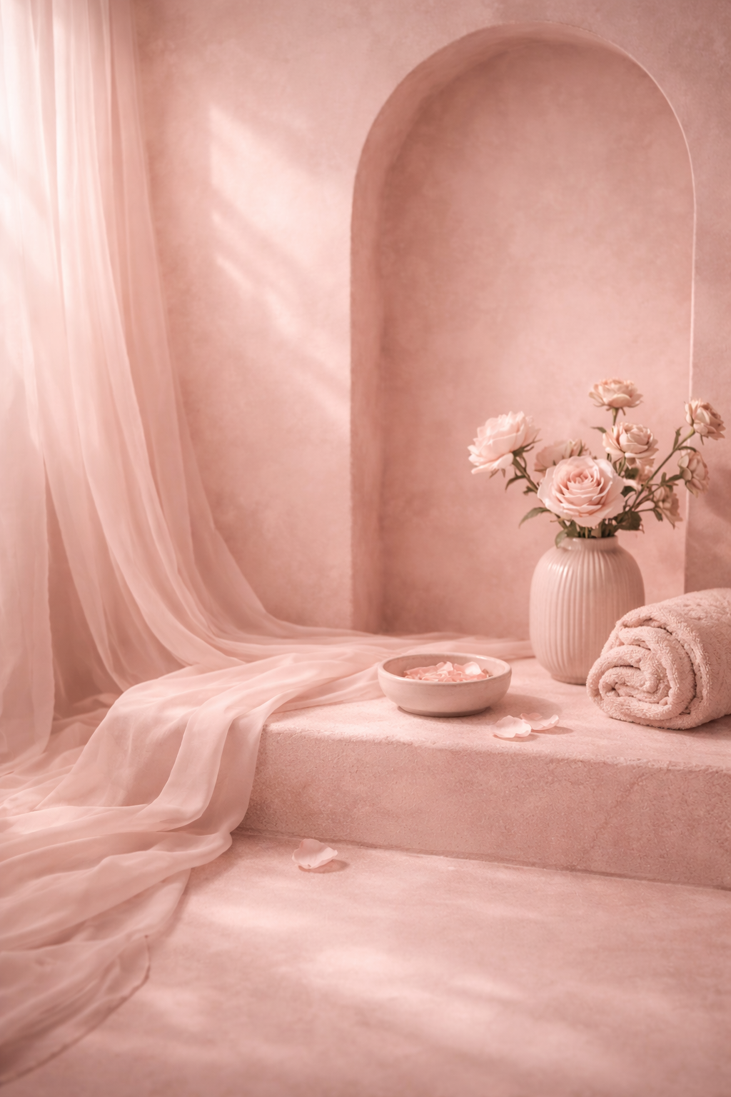 Romantic. Luminous. Refined. Quietly radiant.
Skin-close intimacy. Damascus ose